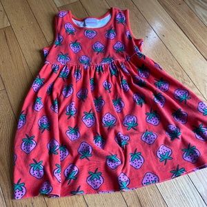 Hanna andersson strawberry swing dress with pockets